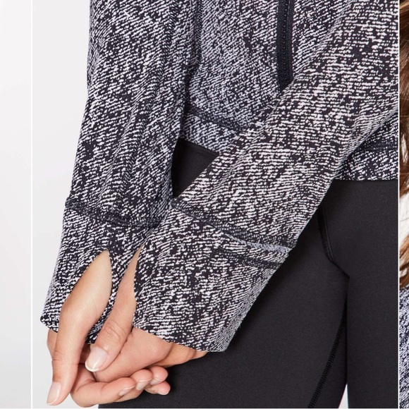 Rare Lululemon define Luon Jacket Twill Black White zip up - Picture 5 of 9